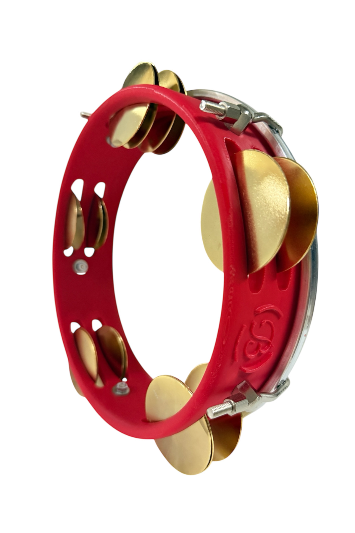 Arap Fasıl Tefi Profesyonel Carbon Kırmızı Renk Kasnak, Beyaz Fil