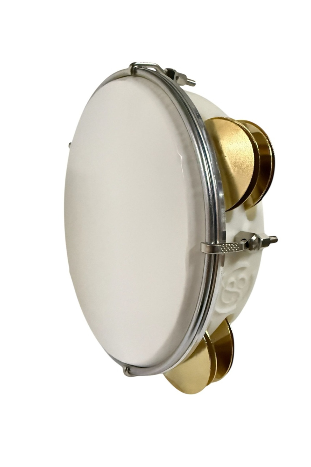 Arap Fasıl Tefi Profesyonel Carbon Beyaz Renk Kasnak Beyaz Film Z