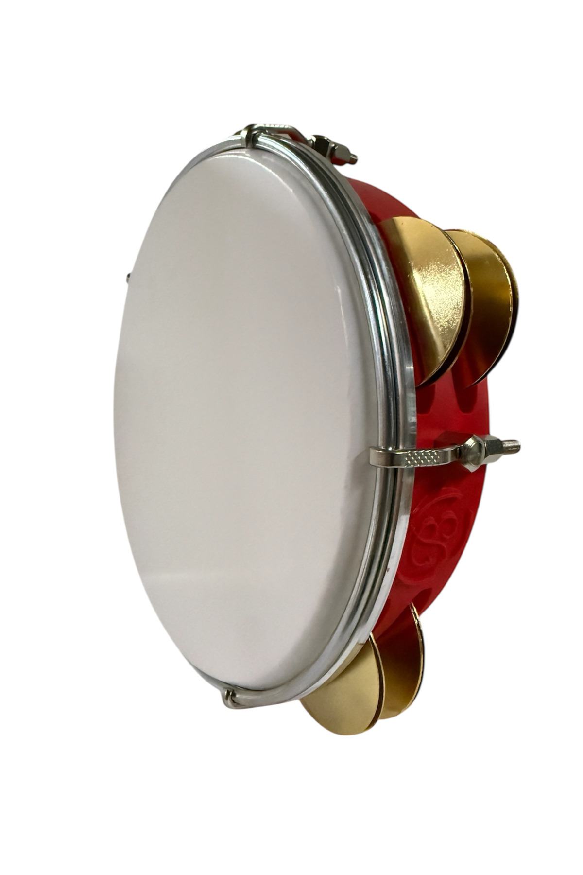 Arap Fasıl Tefi Profesyonel Carbon Kırmızı Renk Kasnak, Beyaz Fil