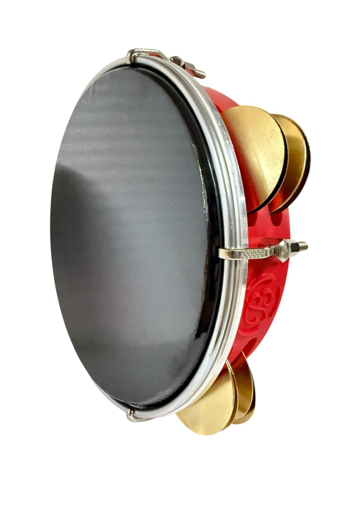 Arap Fasıl Tefi Profesyonel Carbon Kırmızı Renk Kasnak Siyah Film