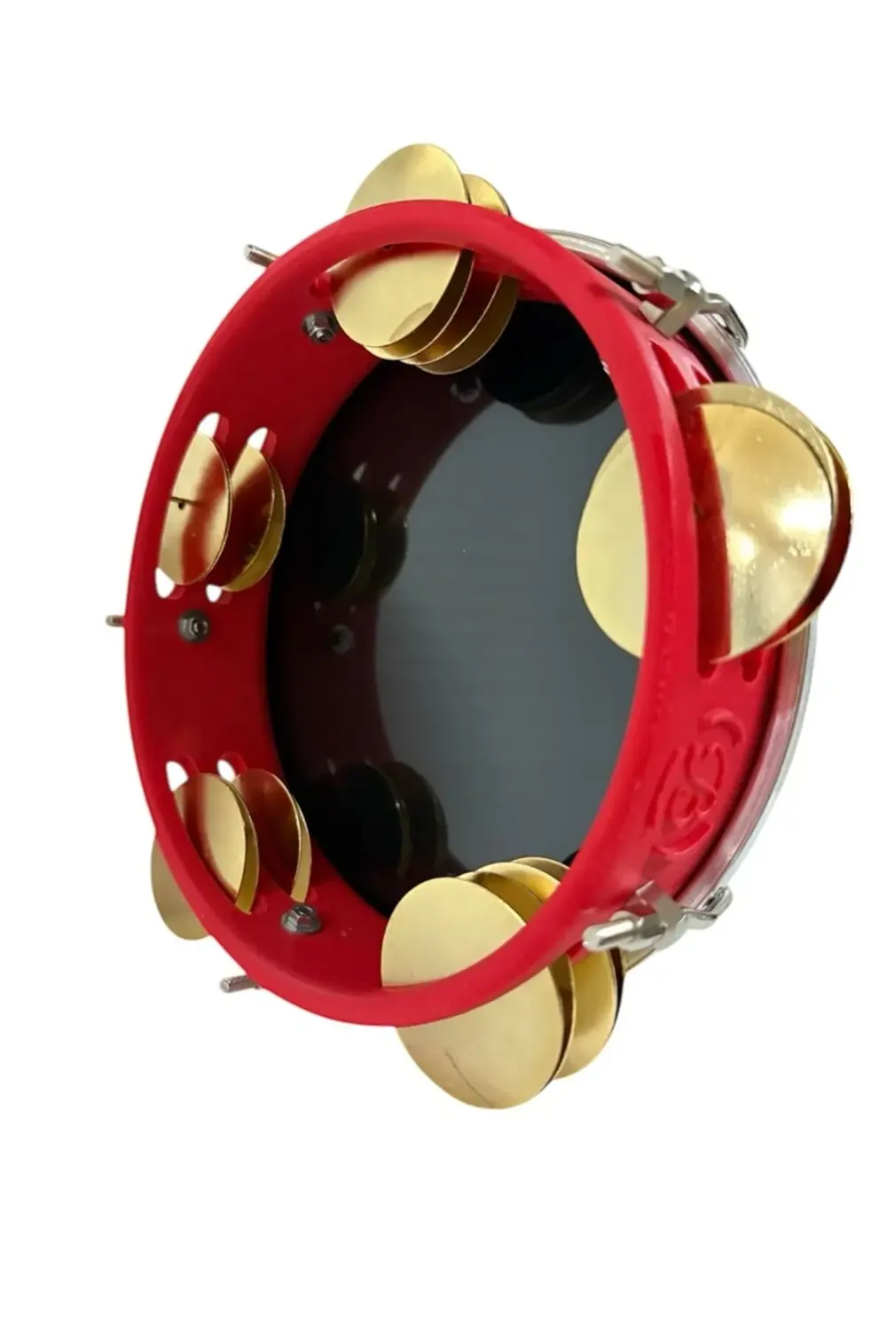 Arap Fasıl Tefi Profesyonel Carbon Kırmızı Renk Kasnak Siyah Film