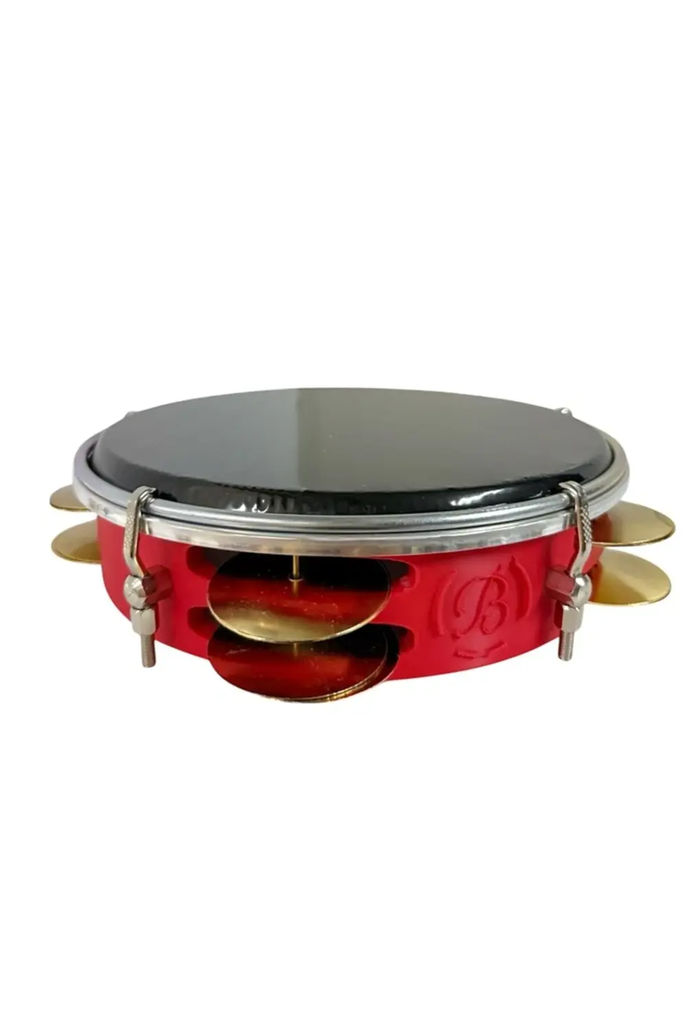 Arap Fasıl Tefi Profesyonel Carbon Kırmızı Renk Kasnak Siyah Film