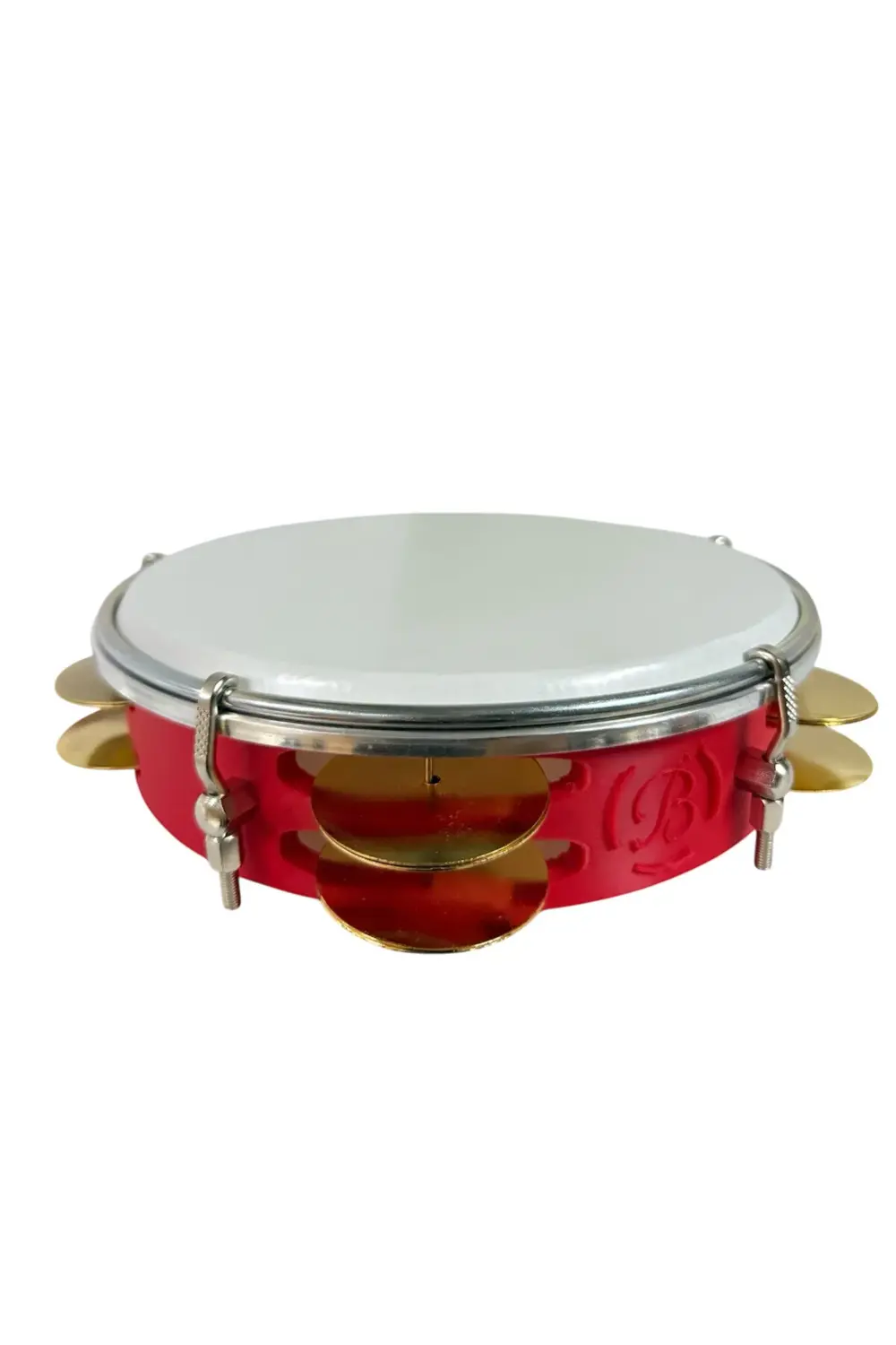 Arap Fasıl Tefi Profesyonel Carbon Kırmızı Renk Kasnak, Beyaz Fil