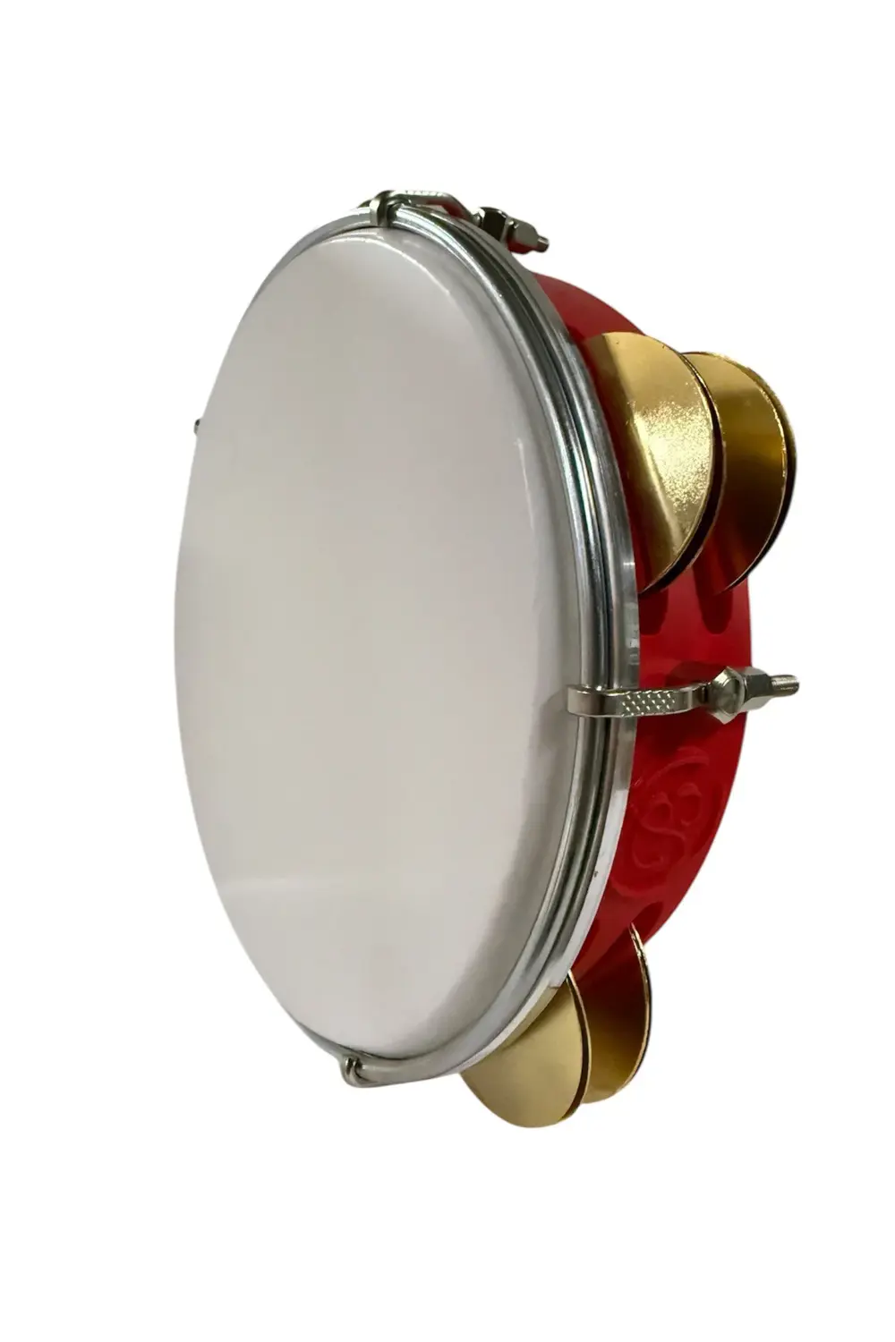 Arap Fasıl Tefi Profesyonel Carbon Kırmızı Renk Kasnak, Beyaz Fil