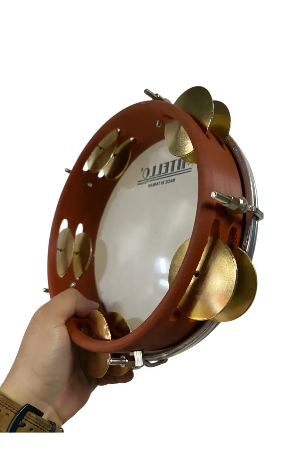 Arap Fasıl Tefi Profesyonel Kahverengi Carbon Kasnak Mitello Beya