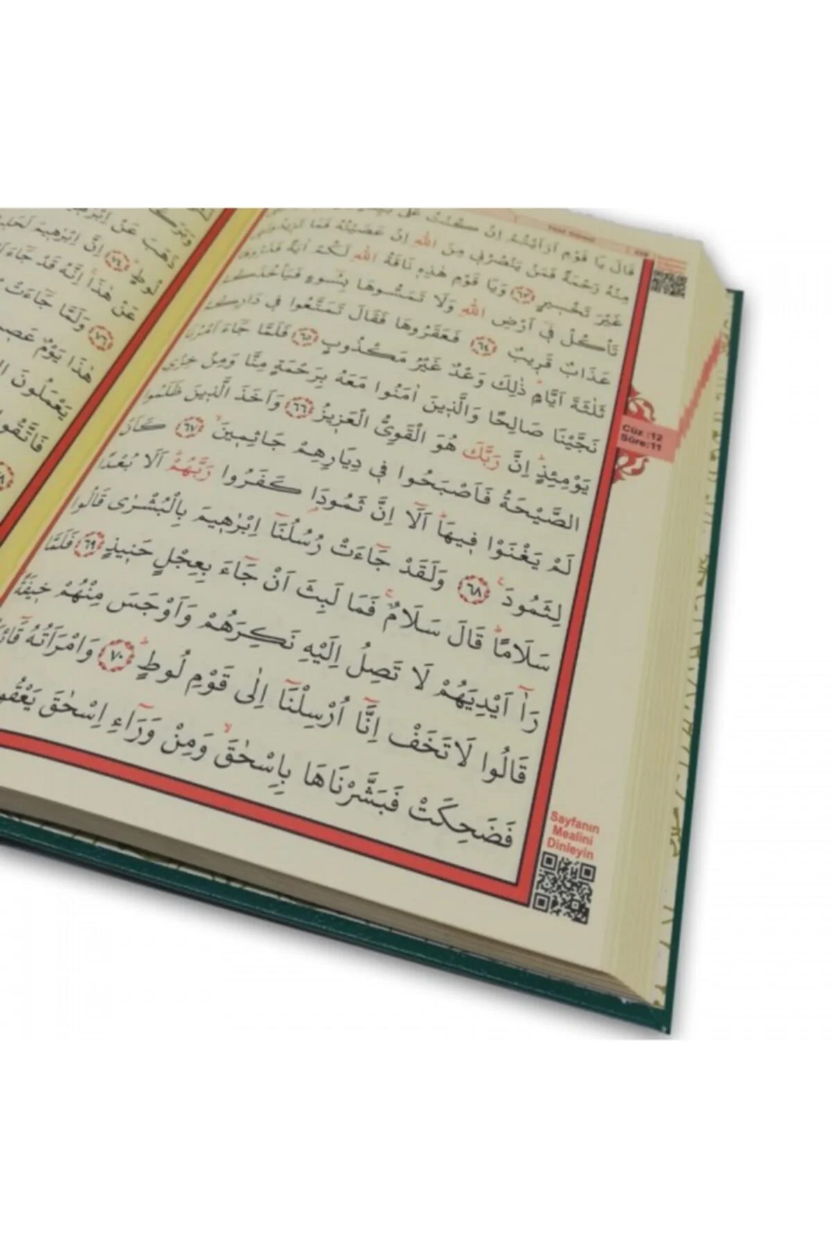 Arapça Kuran I Kerim Cami Boy (25*35 Ebat) Yeşil Ciltli...