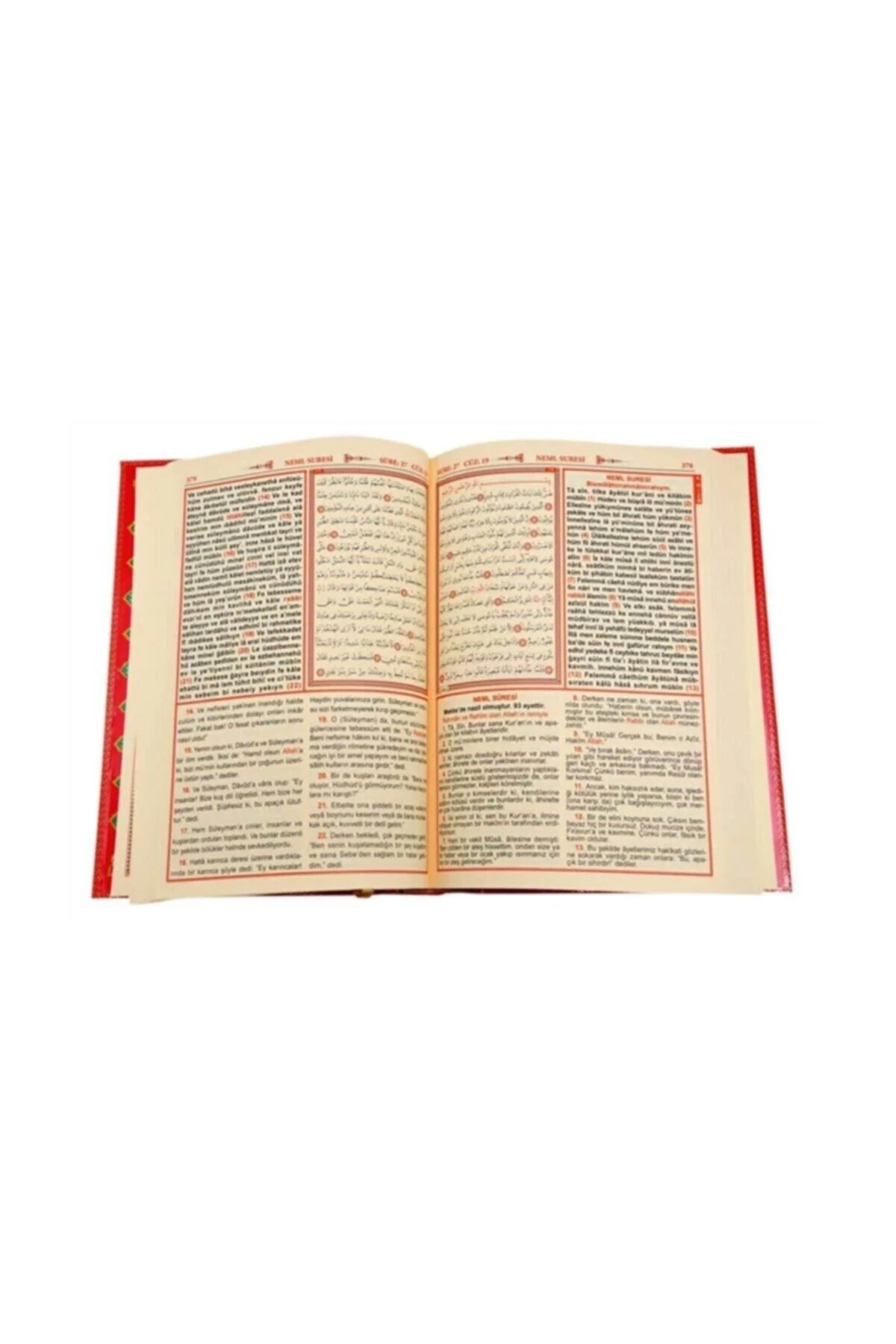 Arapça Türkçe Okunuşlu Ve Mealli Kuranı Kerim - Üçlü Kuran - Cami