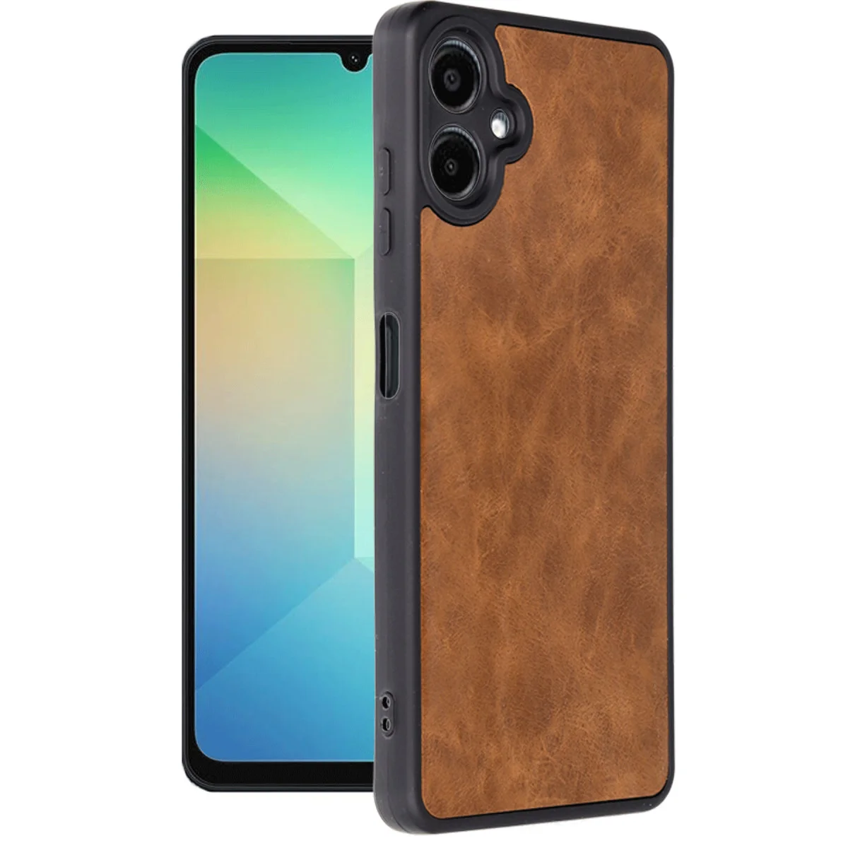 Aras Deri Kapak Galaxy A06 - Taba Premium Korumalı Kılıf