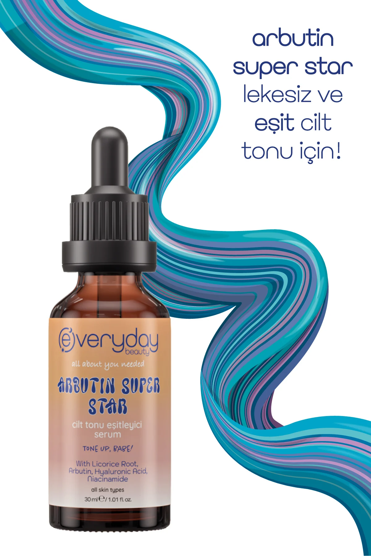 Arbutin Super Star Cilt Tonu Eşitleyici Serum 30ml Sivilce Güneş Leke Karşıtı Aydınlatıcı - Görsel 3