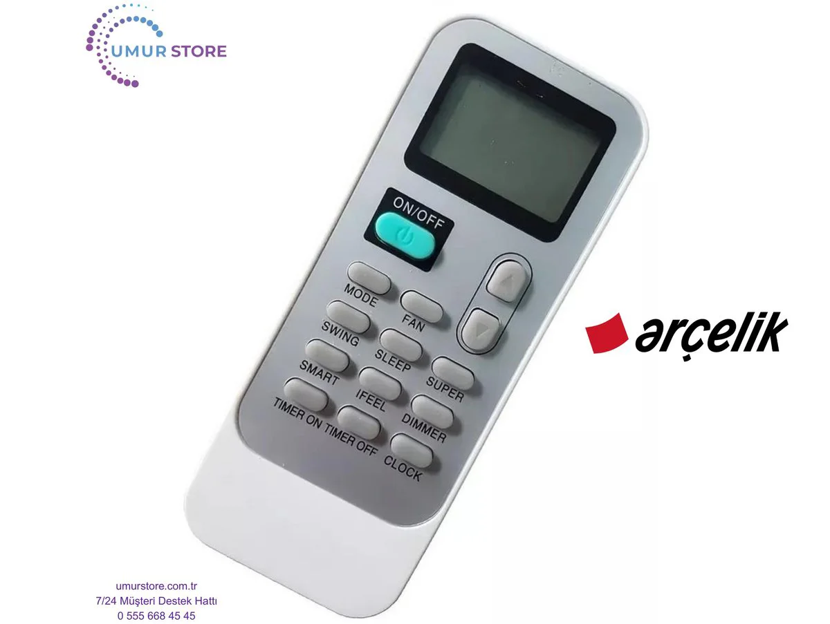 Arçelik 09210 P Uyumlu Mobil Klima Kumandası Arçelik 09210 P Uyumlu Mobil Klima Kumandası