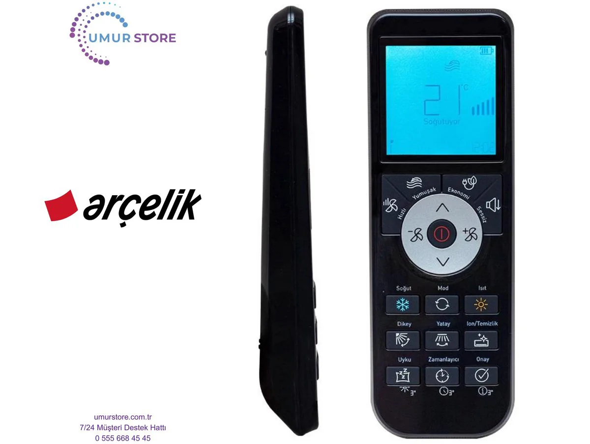Arçelik 40535 Uyumlu Klima Kumandası-Işıklı Ekran