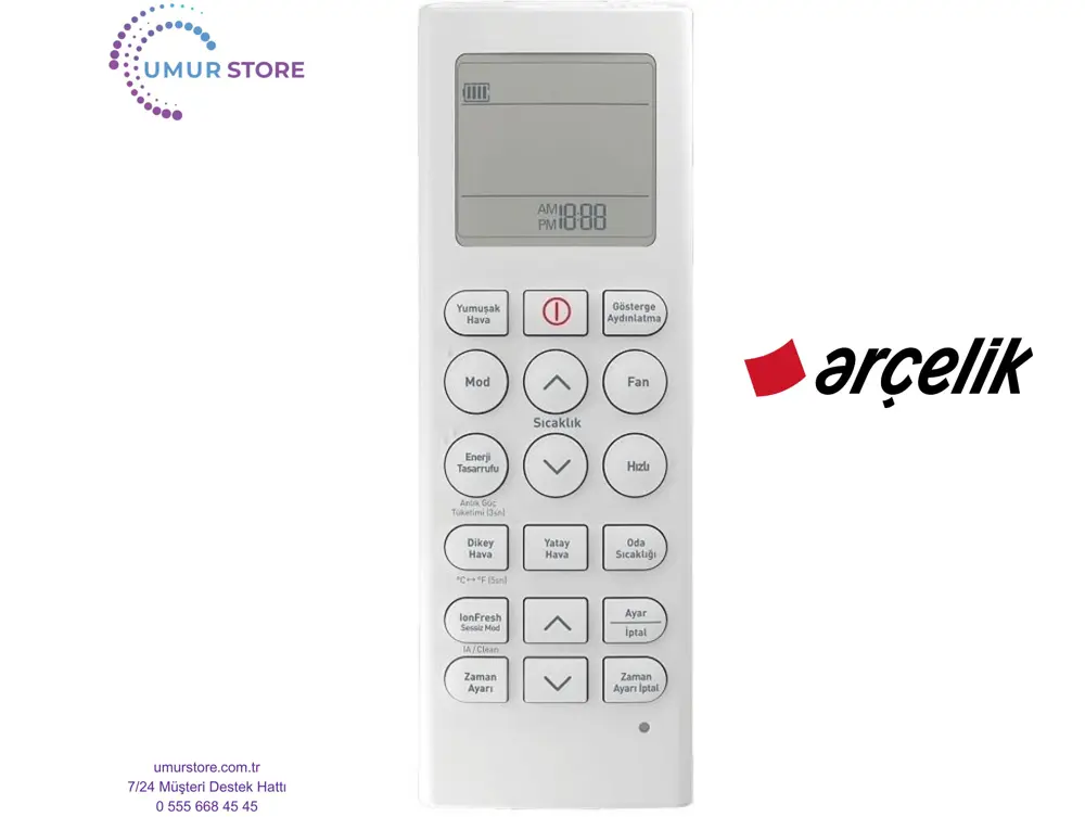 Arçelik 40630 MD Uyumlu Multi İnverter Klima Kumandası