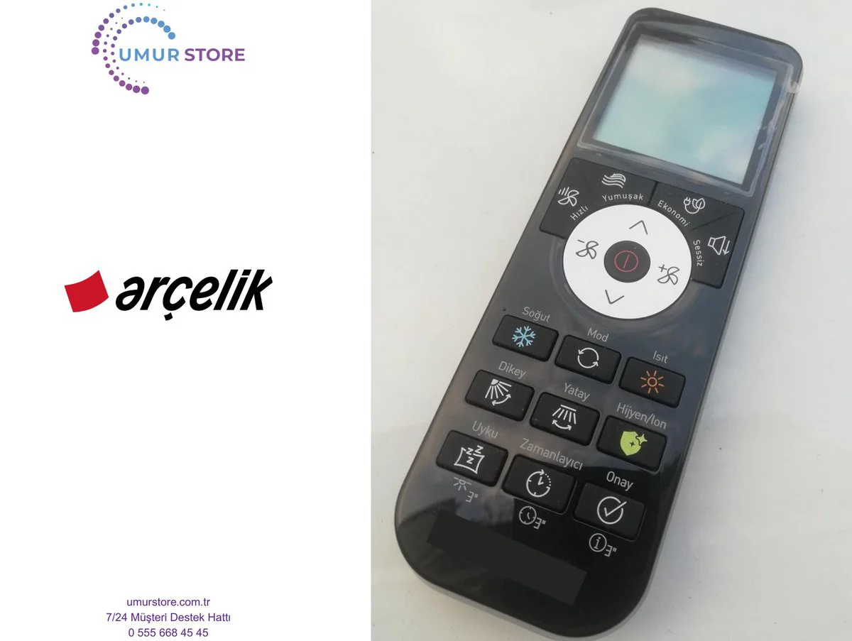 Arçelik 5401552303 Orijinal İnverter Klima Kumandası Arçelik 5401552303 Orijinal İnverter Klima Kumandası