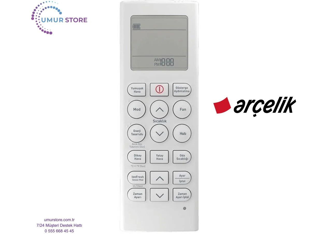 Arçelik A18D26 Uyumlu İnverter Klima Kumandası