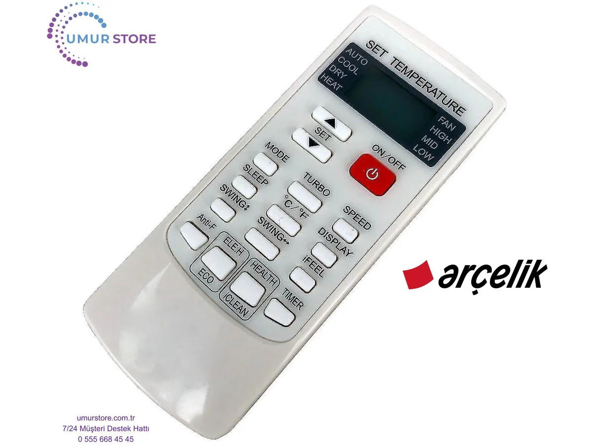Arçelik AECCA480 Uyumlu Kaset Tipi Klima Kumandası