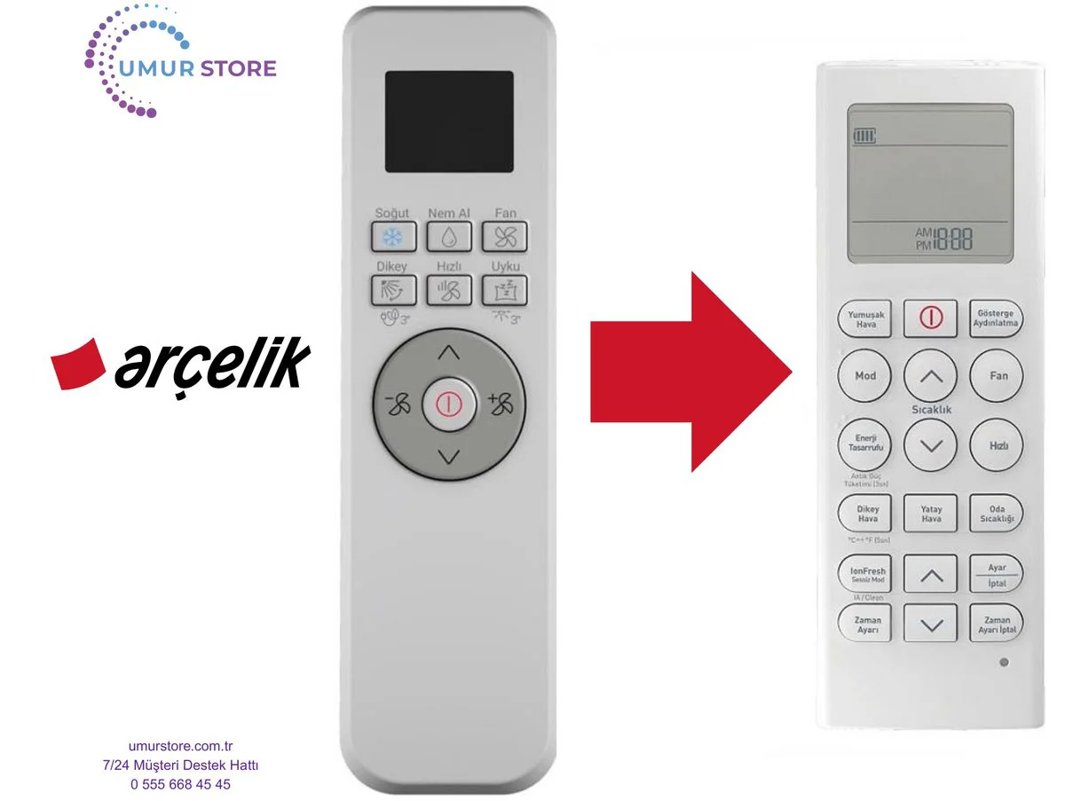 Arçelik Beko Ekolojik İnverter Uyumlu Klima Kumandası