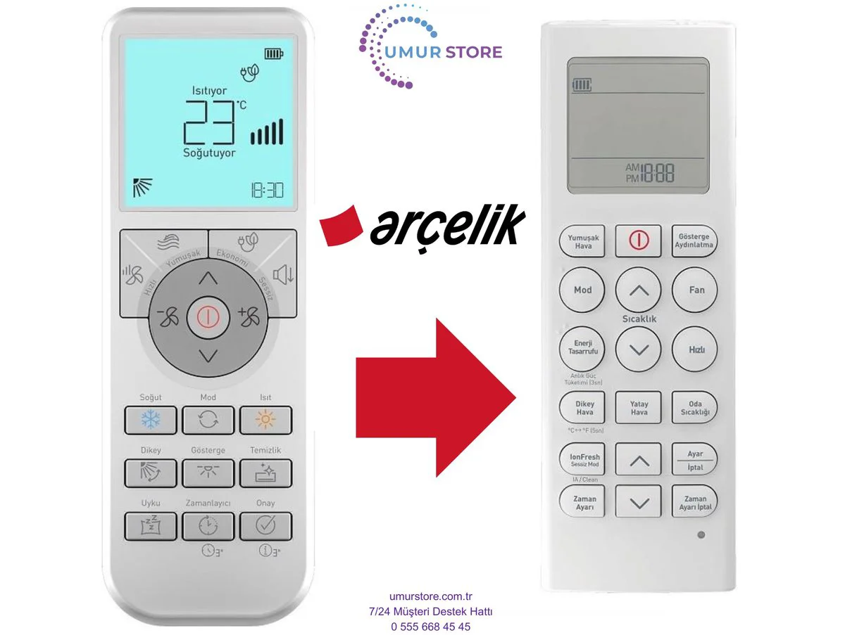 Arçelik Beko İnverter Klima Kumandası Arçelik Beko İnverter Klima Kumandası