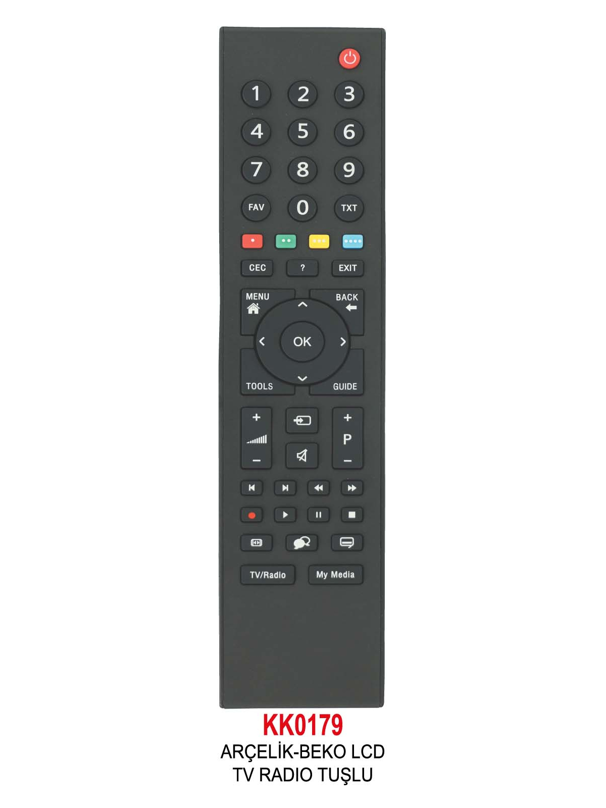 ARÇELİK-BEKO LCD TV RADIO TUŞLU KUMANDA