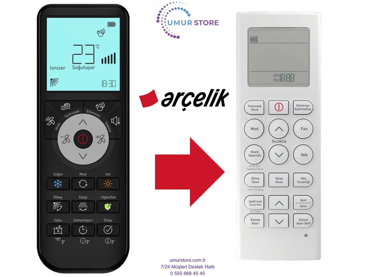 Arçelik Beko Uyumlu Klima Kumandası