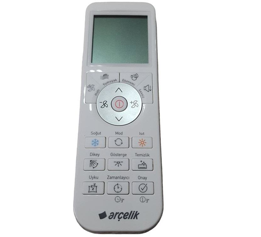 Arçelik ile uyumlu 5401552301 İnverter Klima Kumandası-Siyah Mode