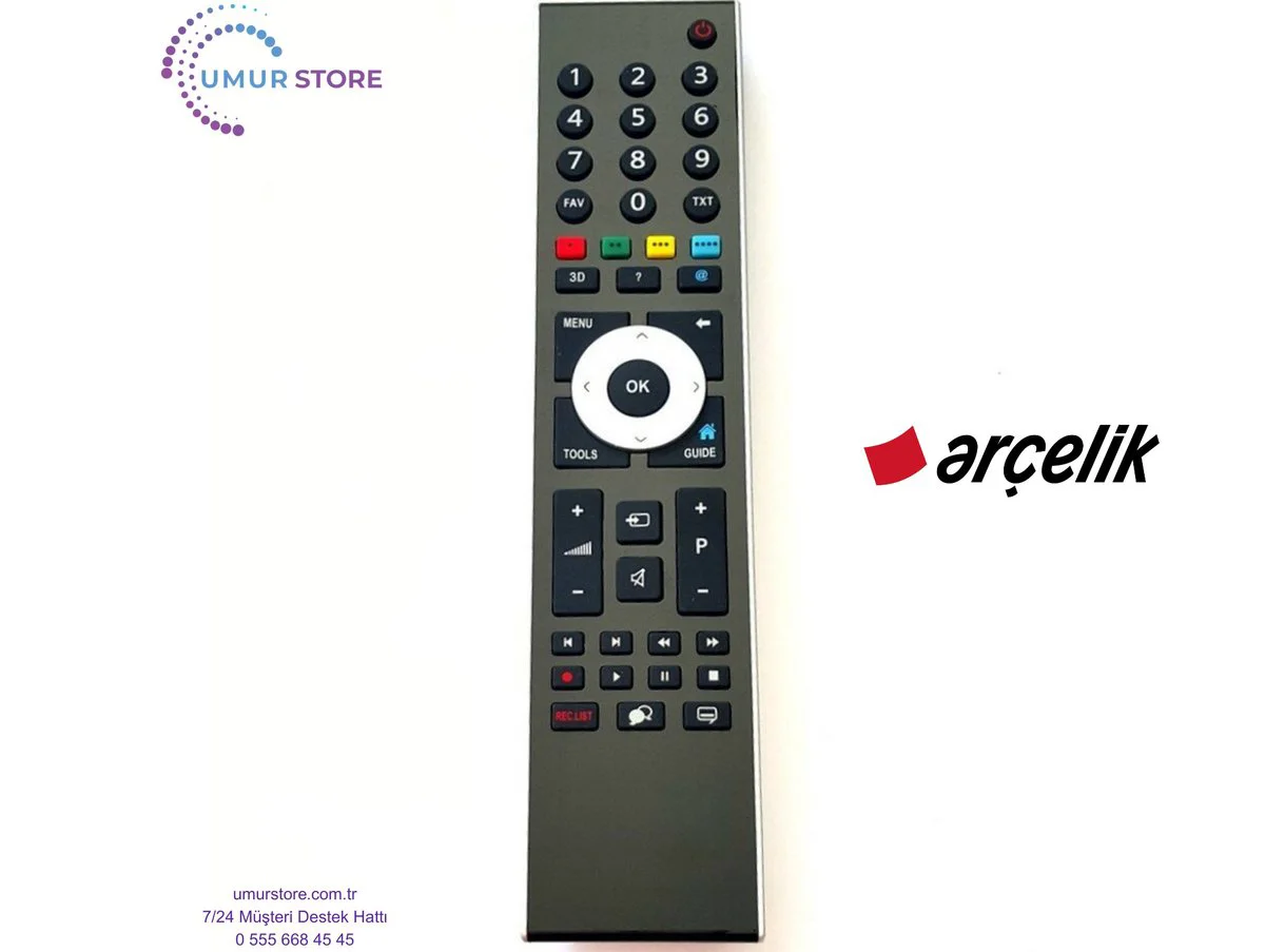 Arçelik İle Uyumlu A50-LEL-2B LED TV Kumanda