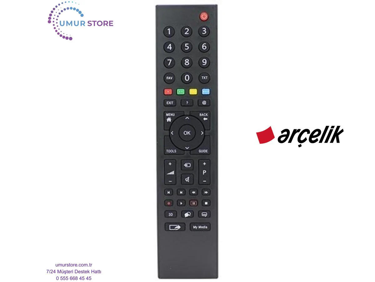 Arçelik İle Uyumlu A55L 6750 5W Smart TV Kumanda Arçelik İle Uyumlu A55L 6750 5W Smart TV Kumanda