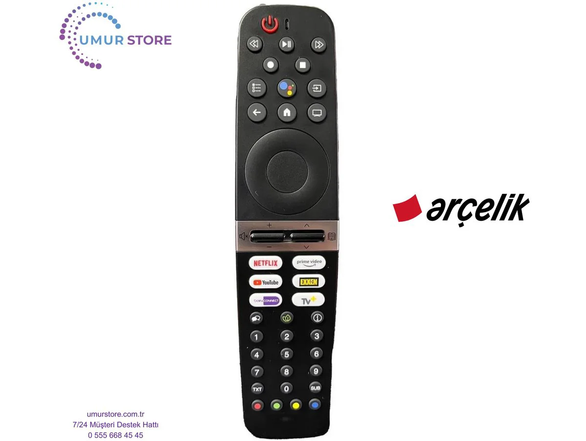 Arçelik İle Uyumlu A43 D 695 B Mikrofonlu Smart Tv Kumanda Arçelik İle Uyumlu A43 D 695 B Mikrofonlu Smart Tv Kumanda