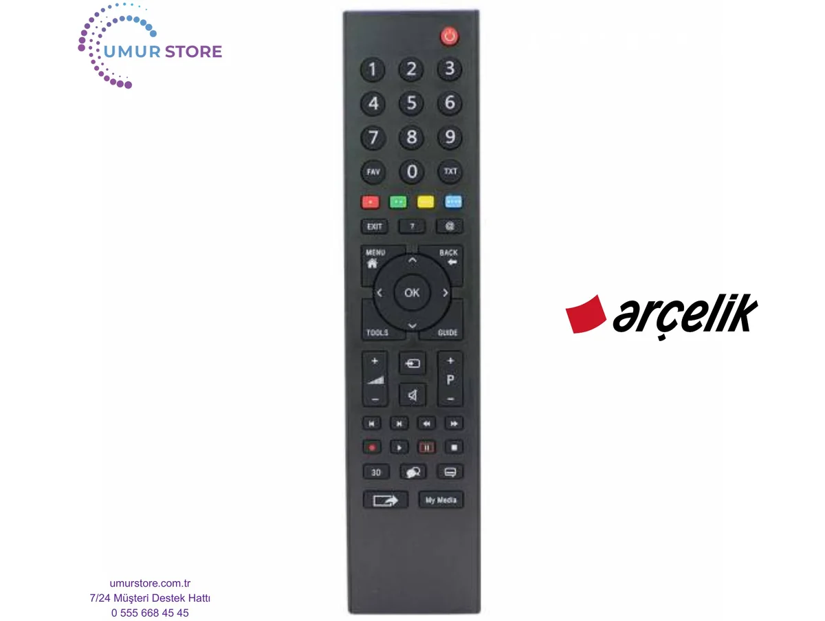 Arçelik İle Uyumlu A65l8552-4b Led TV Kumandası