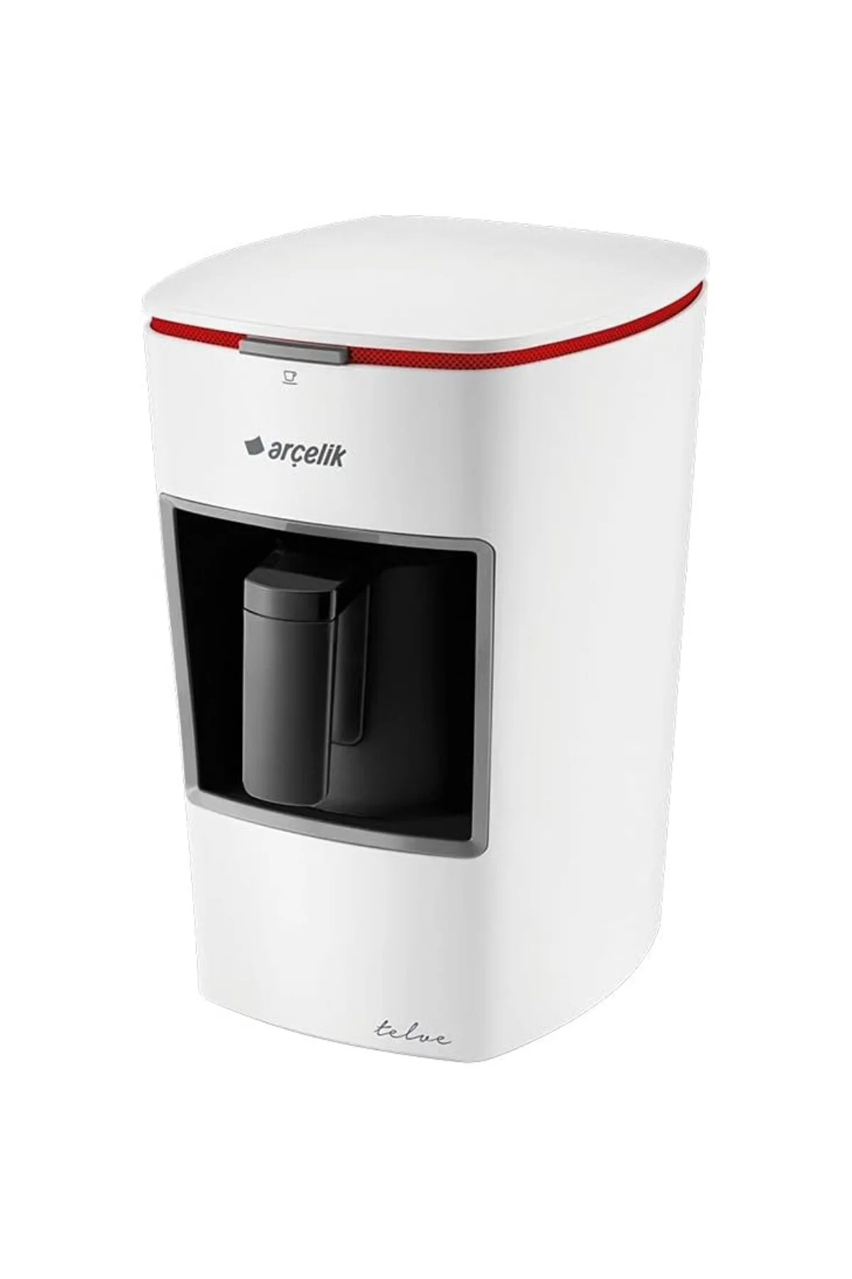 Arçelik K-3300 Beyaz Mini Telve Türk Kahve Makinesi - beyaz