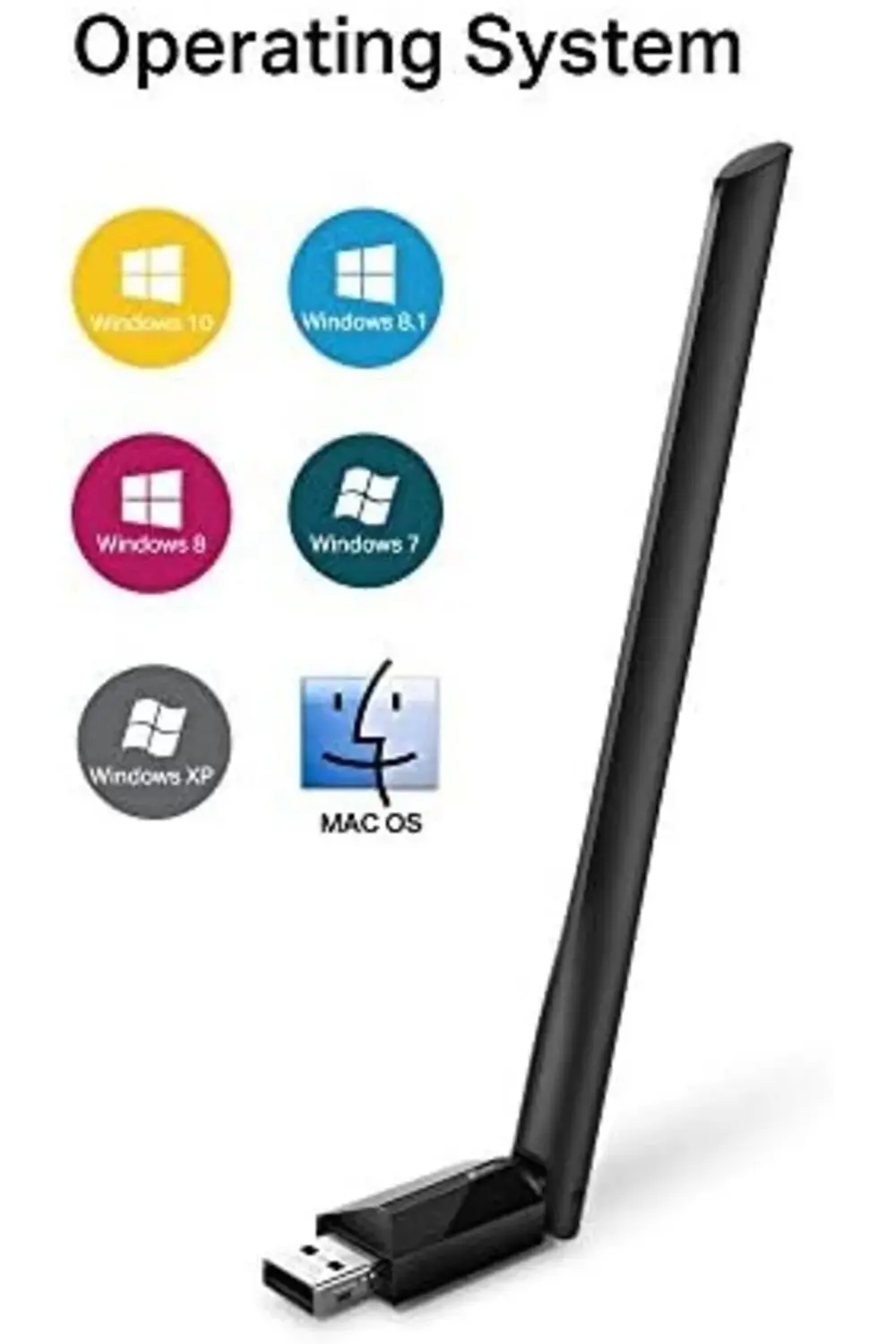 Archer T2U Plus, AC 600 Mbps Antenli Wireless USB Adaptör 1032927