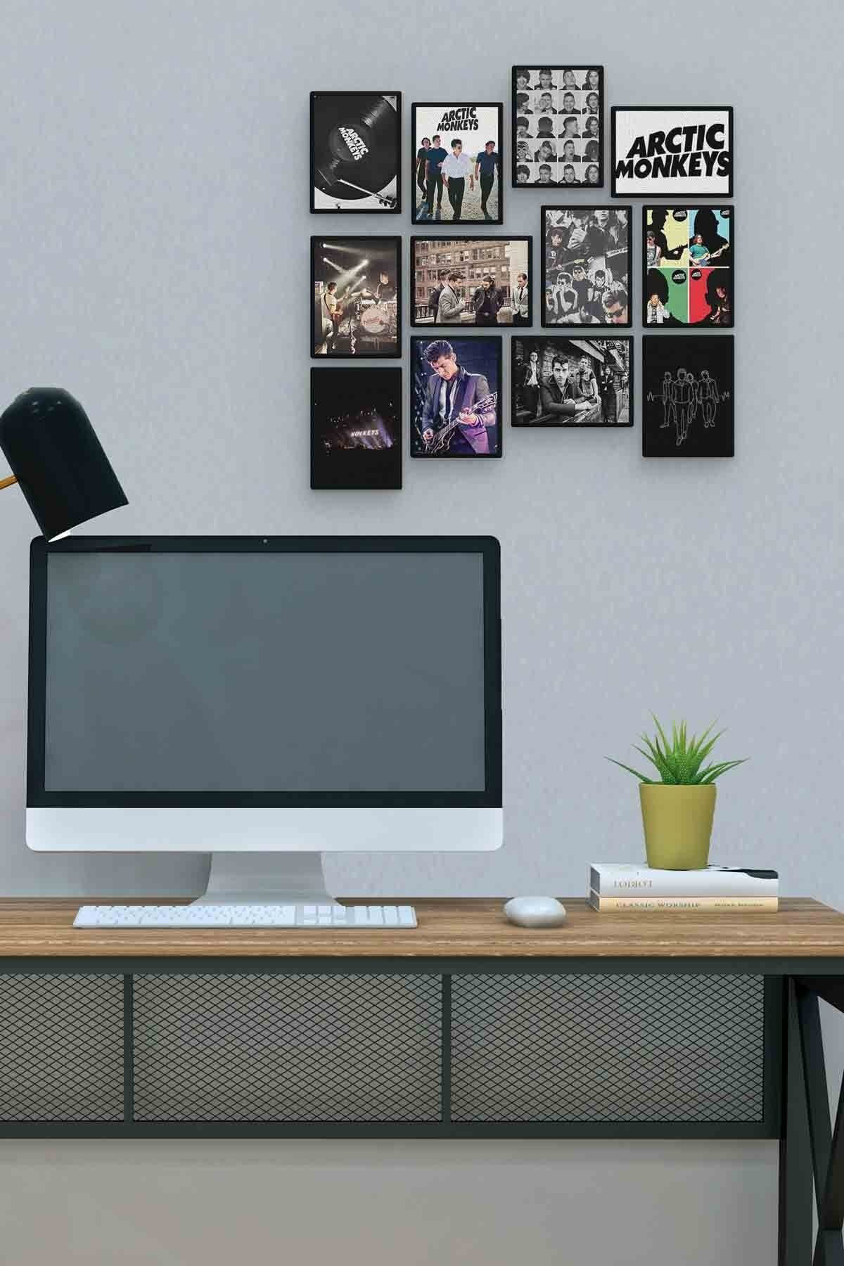 Arctic Monkeys 12 Parça Mdf (ahşap) Tablo Ofis Boyu 