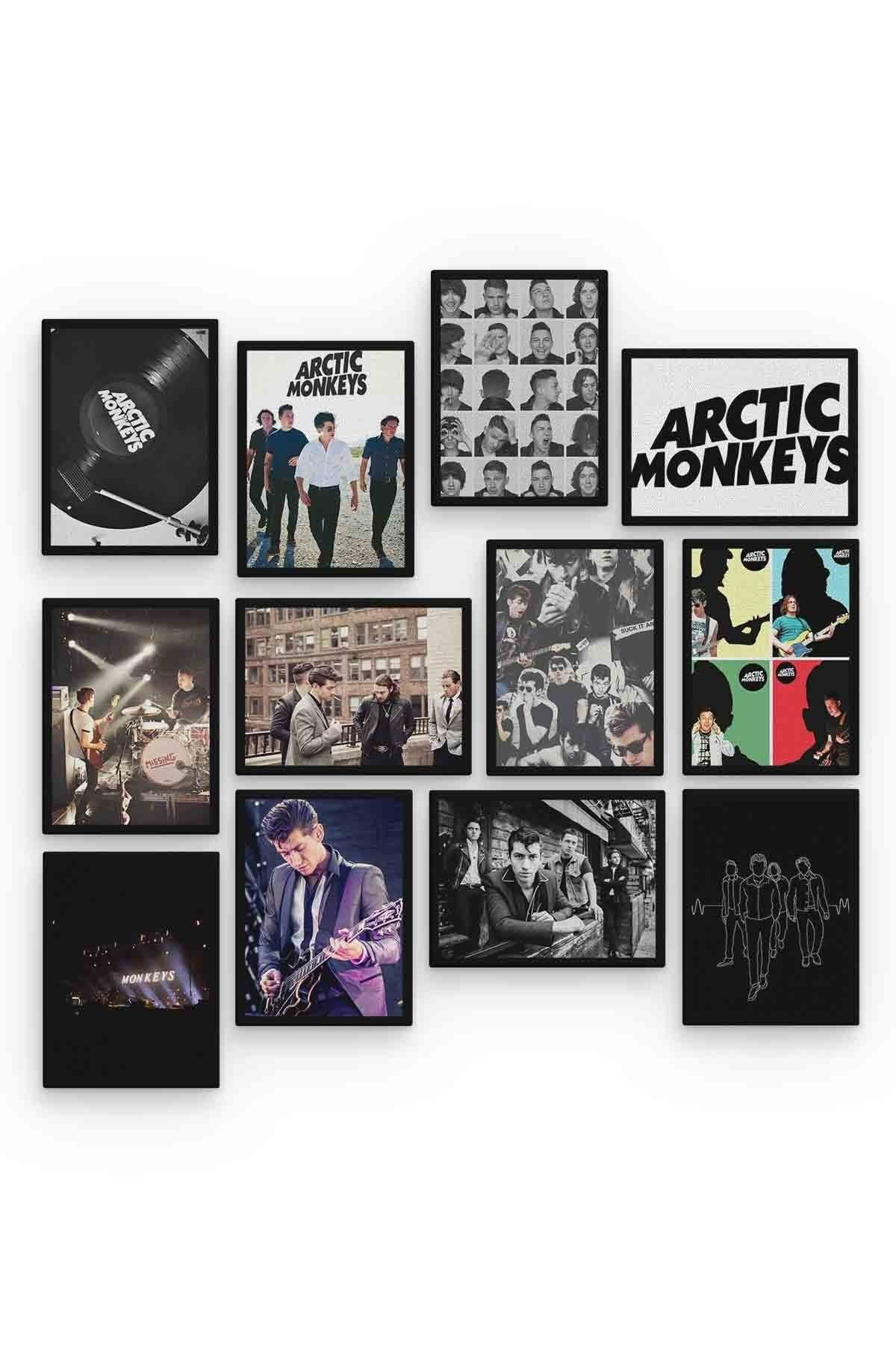Arctic Monkeys 12 Parça Mdf (ahşap) Tablo Ofis Boyu 