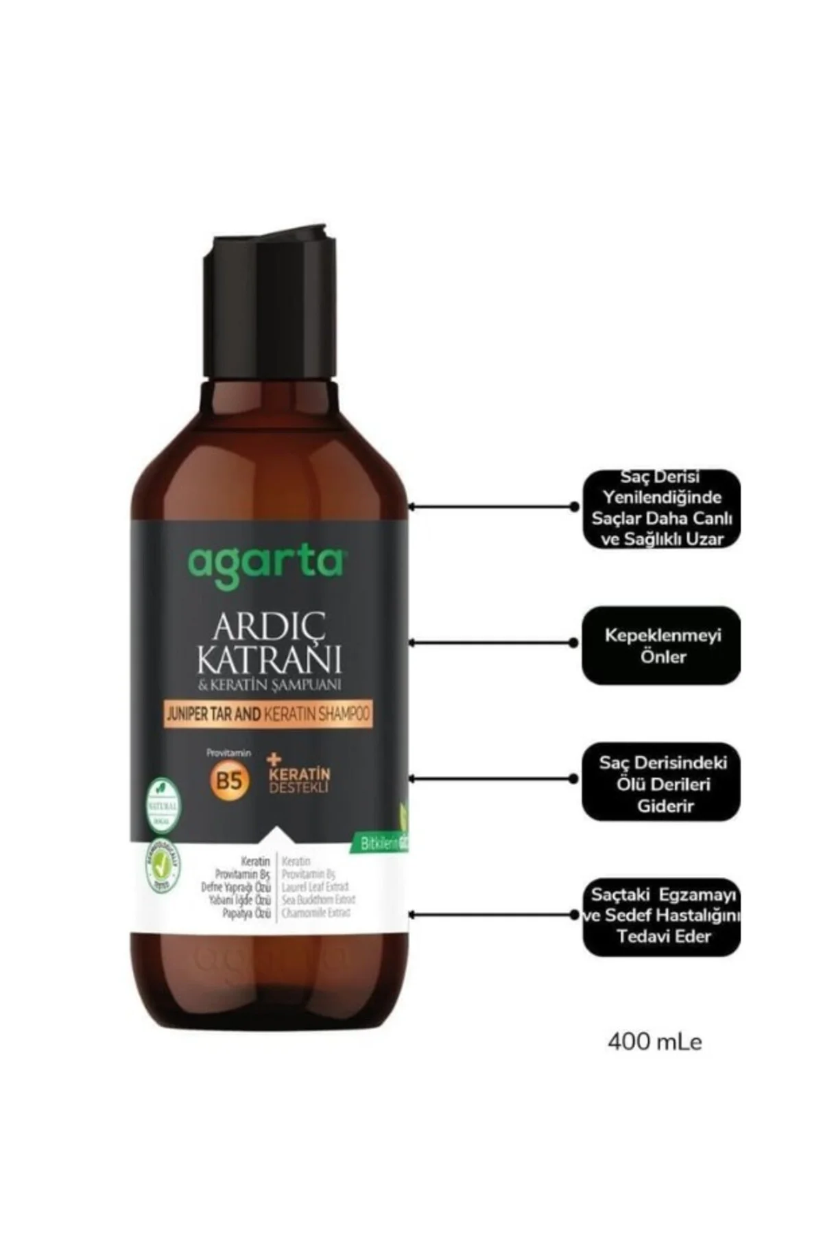 Ardıç Katranı & Keratin Şampuanı 400ml