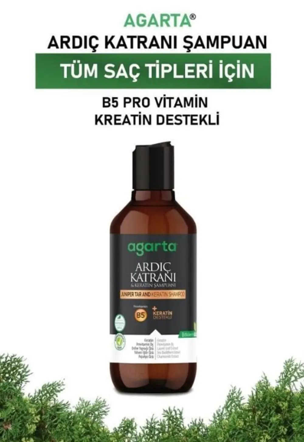 Ardıç Katranı & Keratin Şampuanı 400ml