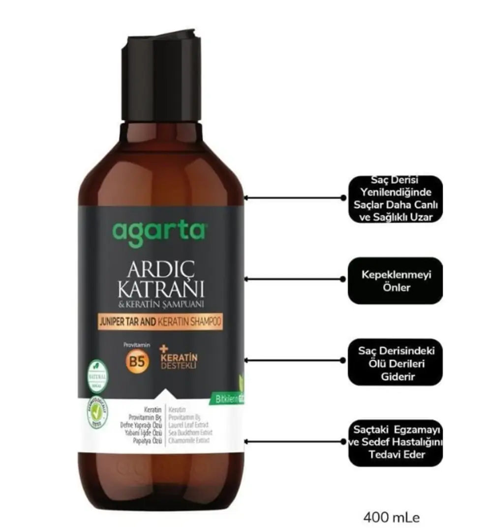 Ardıç Katranı & Keratin Şampuanı 400ml