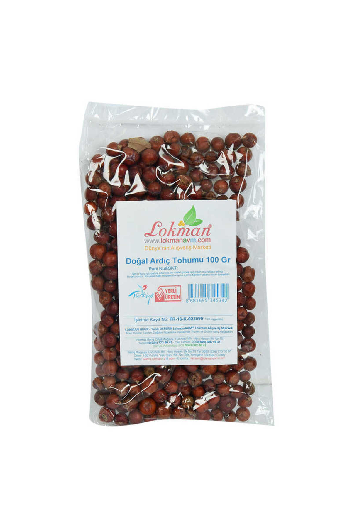 Merland Benvecocuk Ardıç Tohumu Tane Doğal 100 Gr Paket