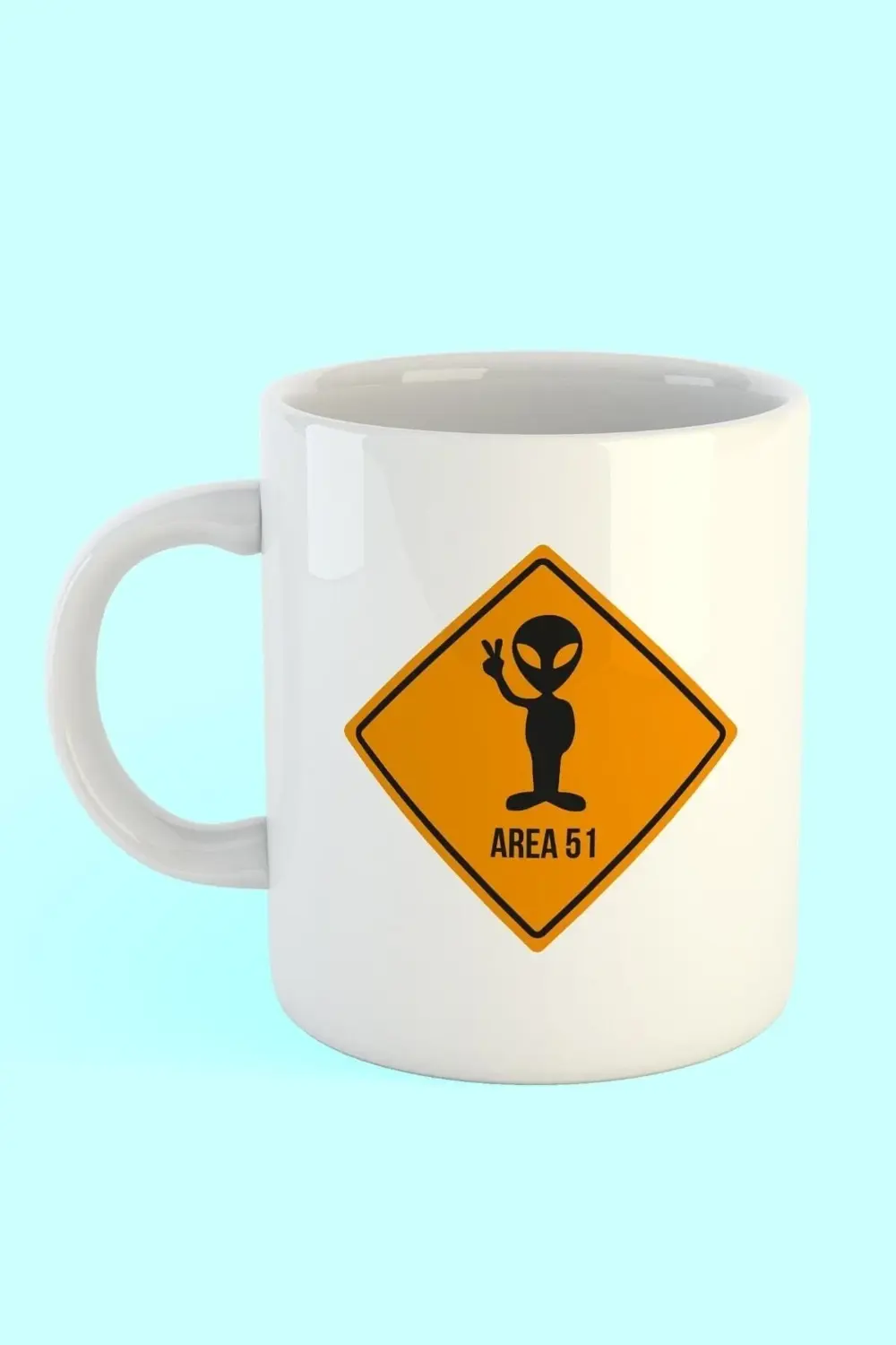 Area 51 Baskılı Kahve Kupası