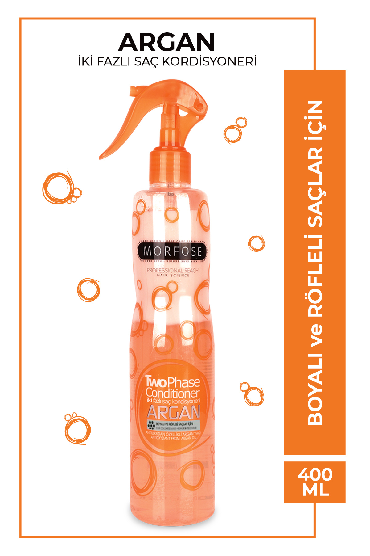 Argan Içerikli Fön Suyu Turuncu 400 ml