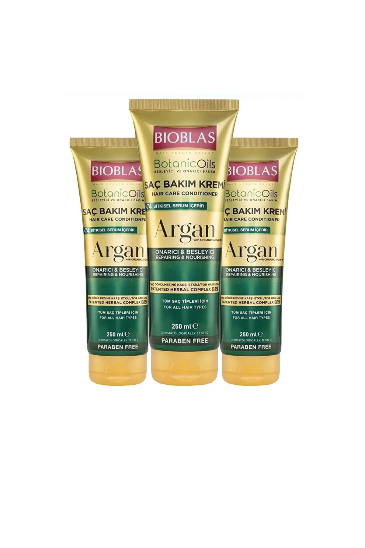 Argan Onarıcı & Besleyici Saç Bakım Kremi 250 ml 3 Adet Argan Onarıcı & Besleyici Saç Bakım Kremi 250 ml 3 Adet