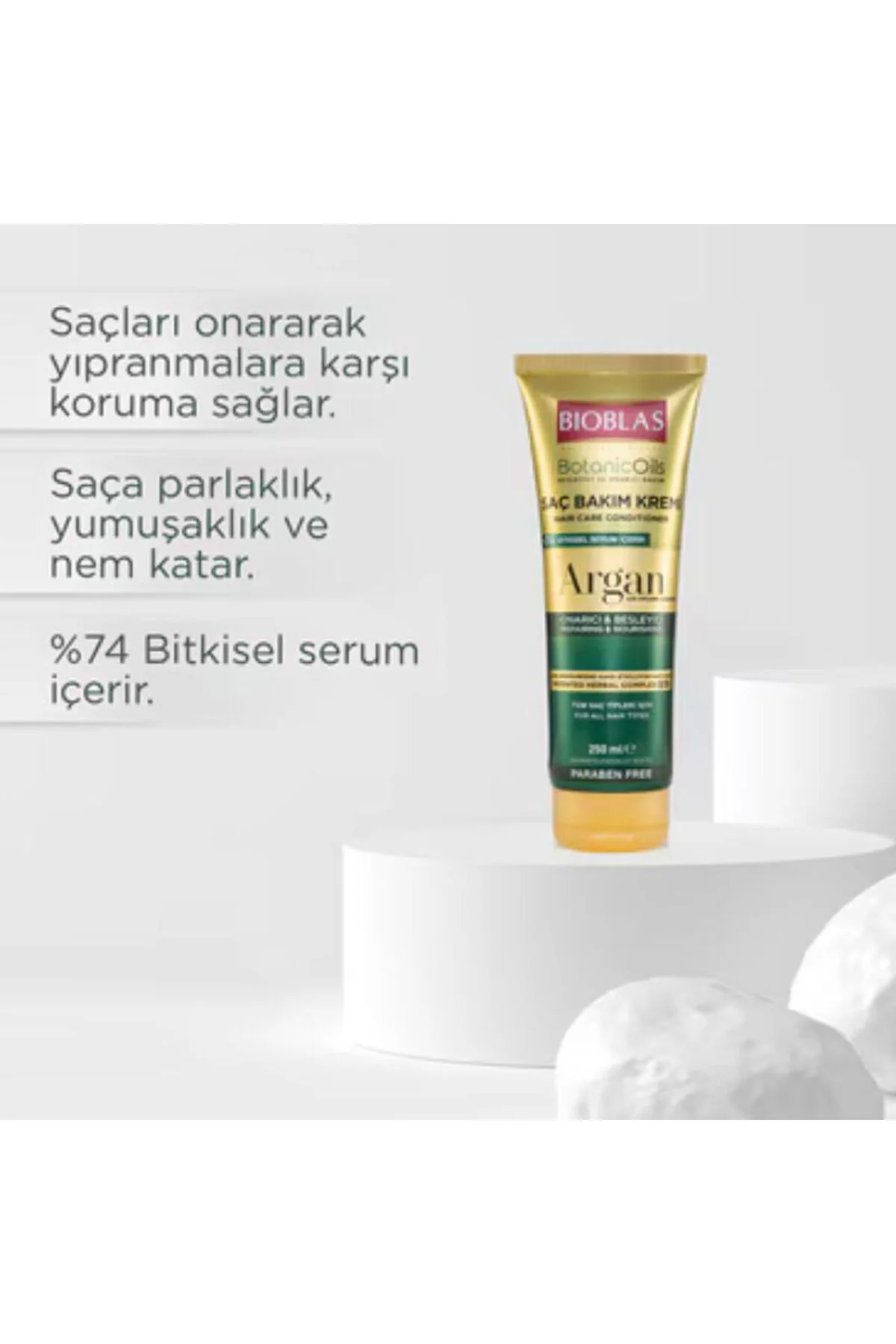 Argan Onarıcı & Besleyici Saç Bakım Kremi 250 ml 3 Adet Argan Onarıcı & Besleyici Saç Bakım Kremi 250 ml 3 Adet