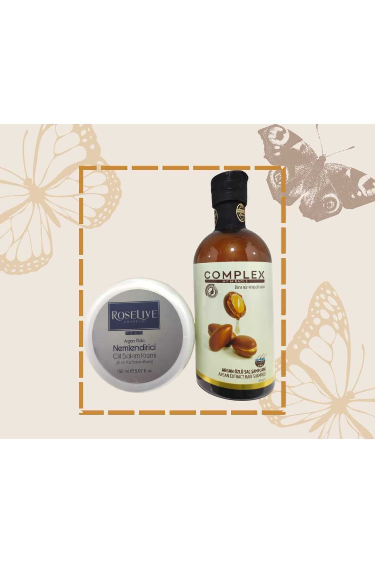 Argan özlü krem + Argan özlü şampuan