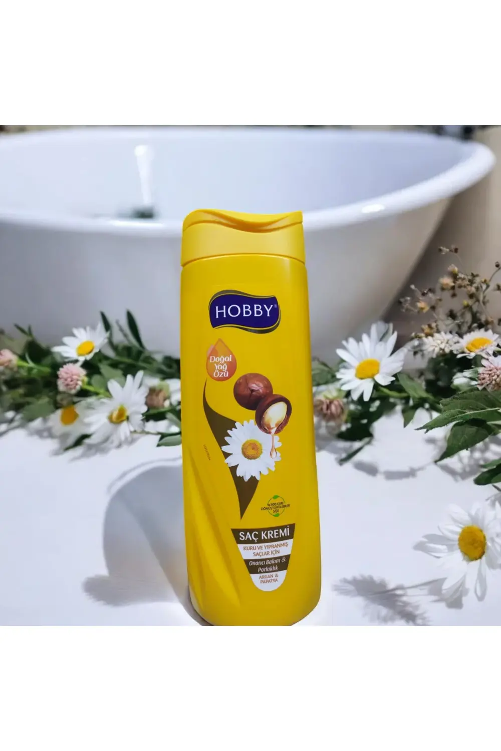 ARGAN & PAPATYA SAÇ KREMİ, KURU VE YIPRANMIŞ SAÇLAR İÇİN 500ML