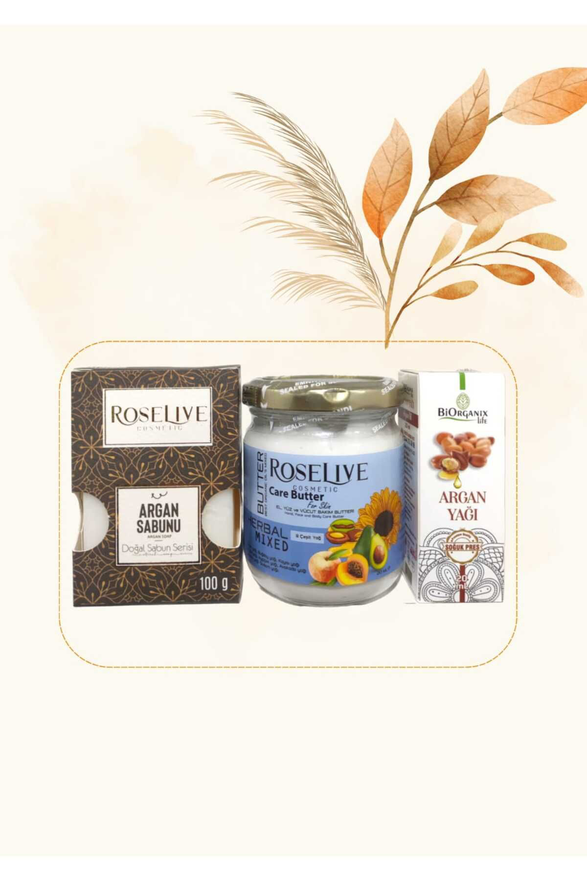 Argan Sabunu+ Cilt Butter +Argan Yağı