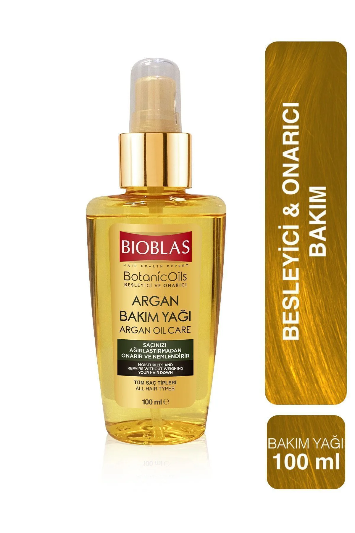 Argan Saç Bakım Yağı – Besleyici Onarım & İpeksi Yumuşaklık 100 ml