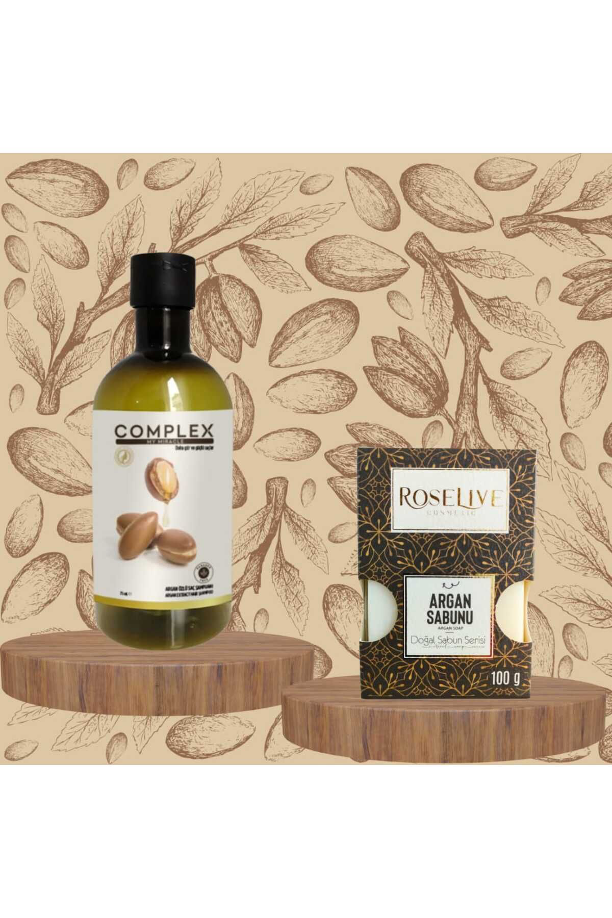 Argan Seti Argan Özlü Şampuan 400 ml ve Argan Sabunu 100 gr