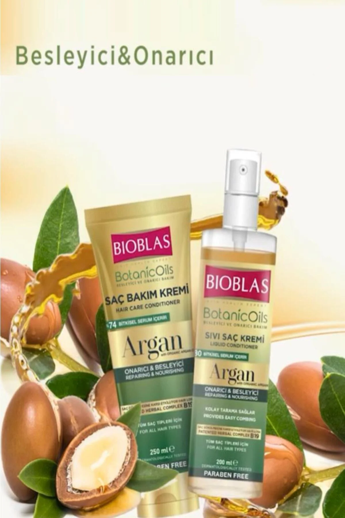 Argan Sıvı Saç Kremi 200 Ml &argan Saç Bakım Kremi 250 Ml