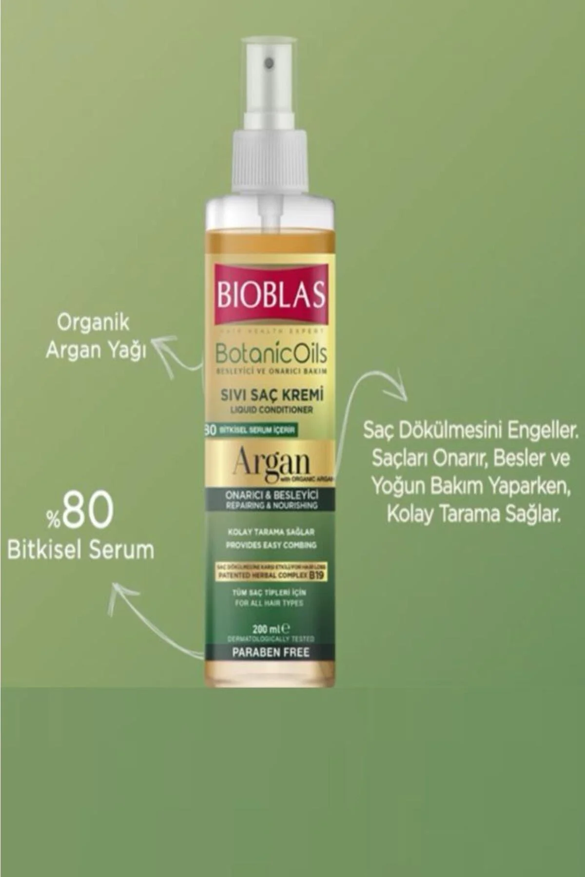 Argan Sıvı Saç Kremi 200 Ml &argan Saç Bakım Kremi 250 Ml