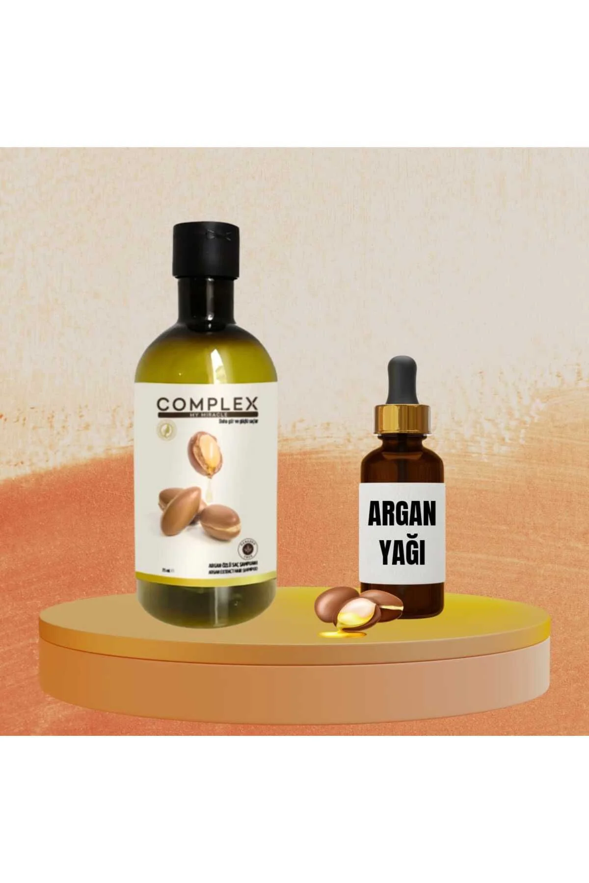 Argan Yağı + Argan Özlü Saç Şampuanı Argan Yağı + Argan Özlü Saç Şampuanı
