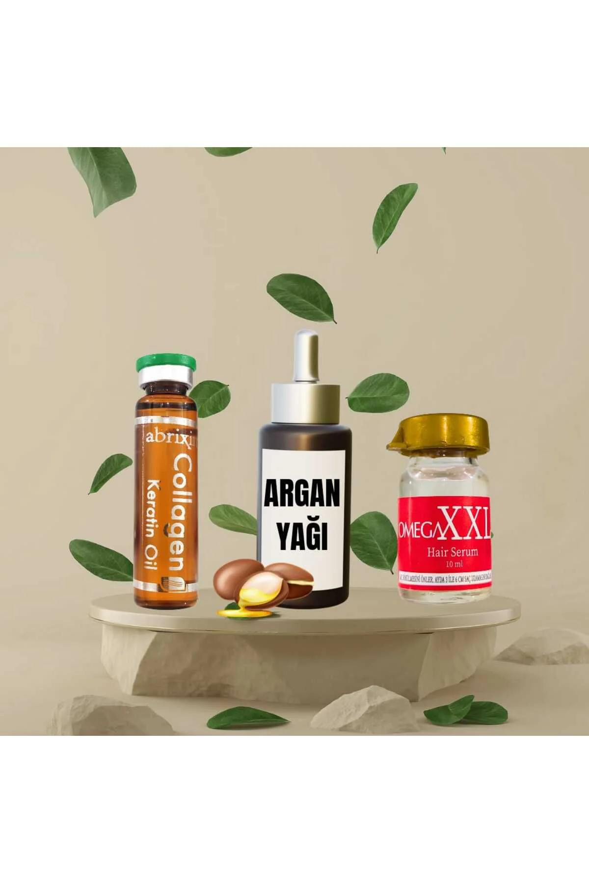 Argan Yağı Destekli Saç Bakım Seti Collegen Keratin ve XXXL Serum