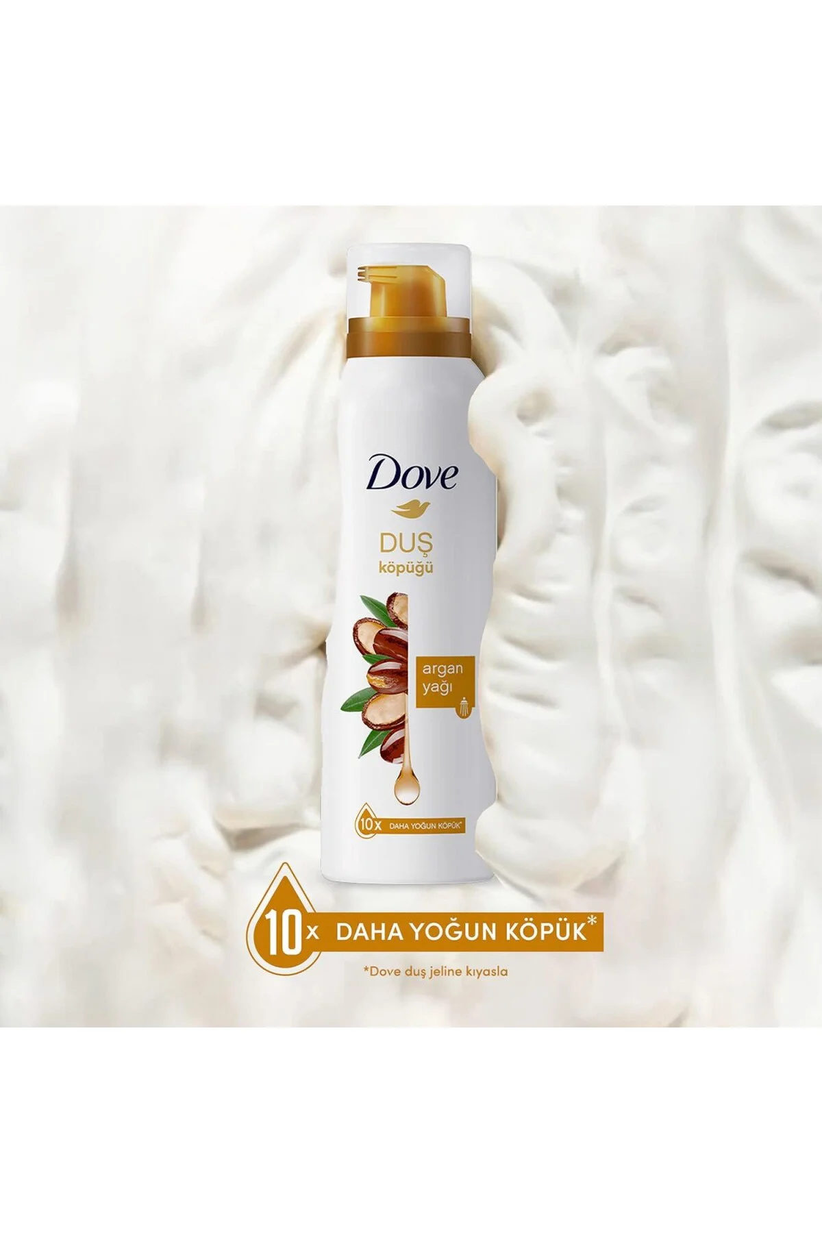 Argan Yağı Duş Köpüğü,10 Kat Daha Yoğun Köpüğe Sahip Kremsi Formü